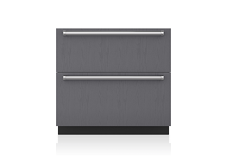 Sub-Zero ID36C 36 Inch Integrated Double Drawer Refrigerator and Freezer