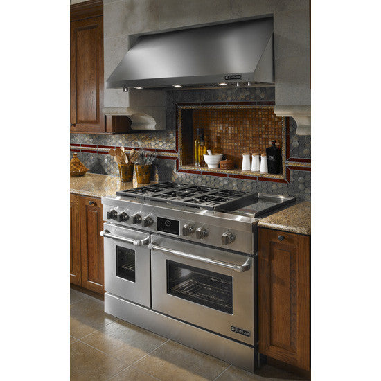 JENN-AIR JDRP548WP Pro-Style® Dual-Fuel Range with Griddle and MultiMode® Convection, 48"