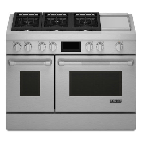 JENN-AIR JDRP548WP Pro-Style® Dual-Fuel Range with Griddle and MultiMode® Convection, 48"