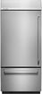 KITCHENAID 20.9 Cu. Ft. 36" Width Built-In Stainless Bottom Mount Refrigerator KBBL306ESS