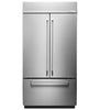 KITCHEN-AID KBFN502ESS 24.2 Cu. Ft. 42" Width Built-In Stainless French Door Refrigerator