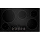 KitchenAid 36 in. Ceramic Glass Electric Cooktop in Black with 5 Elements KECC664BBL