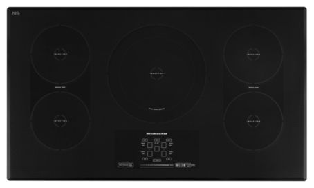 KitchenAid KICU569XBL 36-Inch 5-Element Induction Cooktop, Architect® Series II