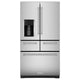 KITCHENAID KRMF706ESS 25.8 Cu. Ft. 36" Multi-Door Freestanding Refrigerator with Platinum Interior Design