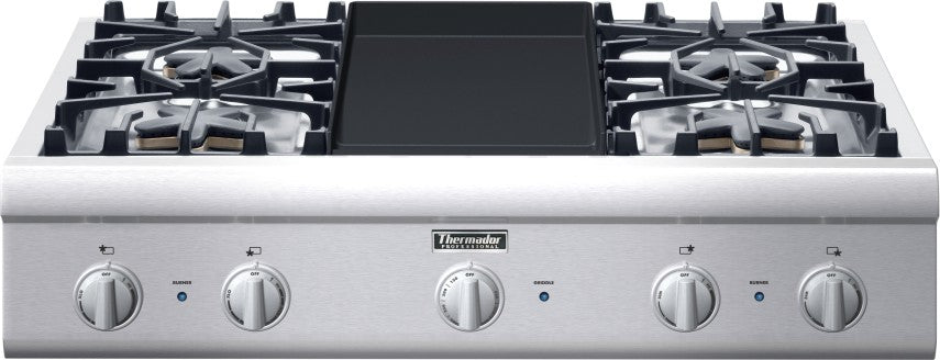 Thermador Professional Series PCG364GD 36 Inch Pro-Style Gas Rangetop