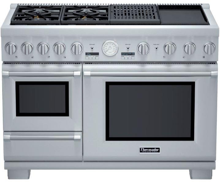 Thermador Pro Grand Steam Professional Series PRD48NCSGU 48 Inch Pro-Style Dual Fuel Range