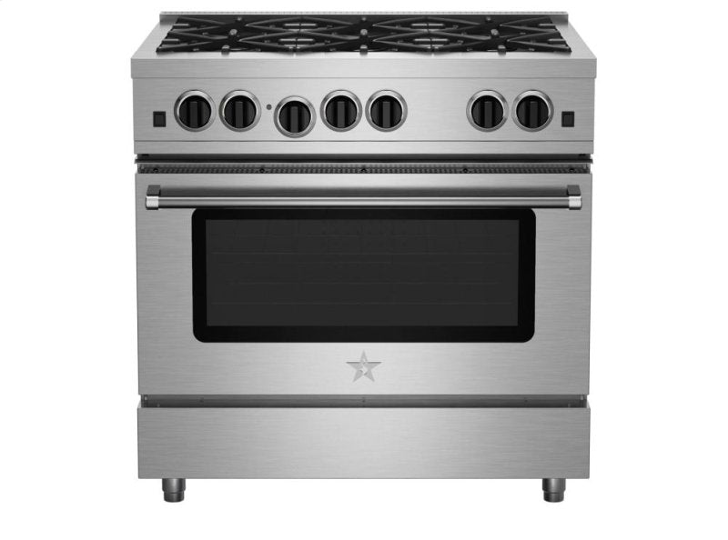 BlueStar 36" Stainless Steel Freestanding Gas Range - RCS366BV2