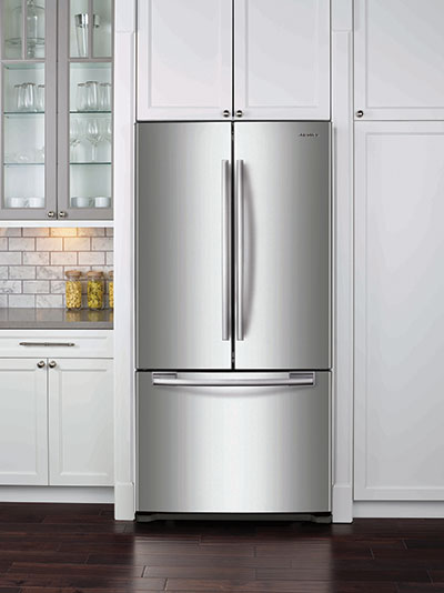 Samsung RF18HFENBSR 33 Inch Counter Depth French Door Refrigerator