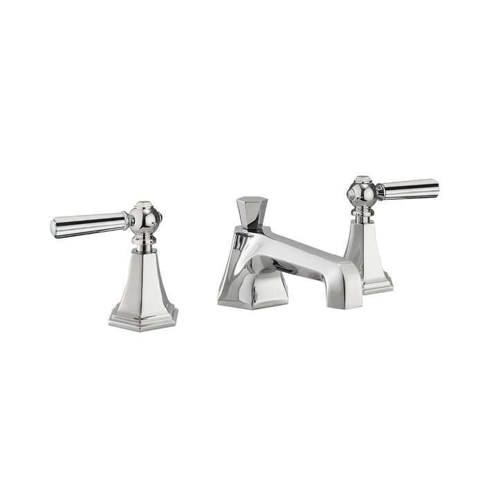 Waldorf Metal Lever Low Spout Widespread Lavatory Faucet