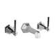 Waldorf Metal Lever Wall Mounted Widespread Lavatory Faucet Trim