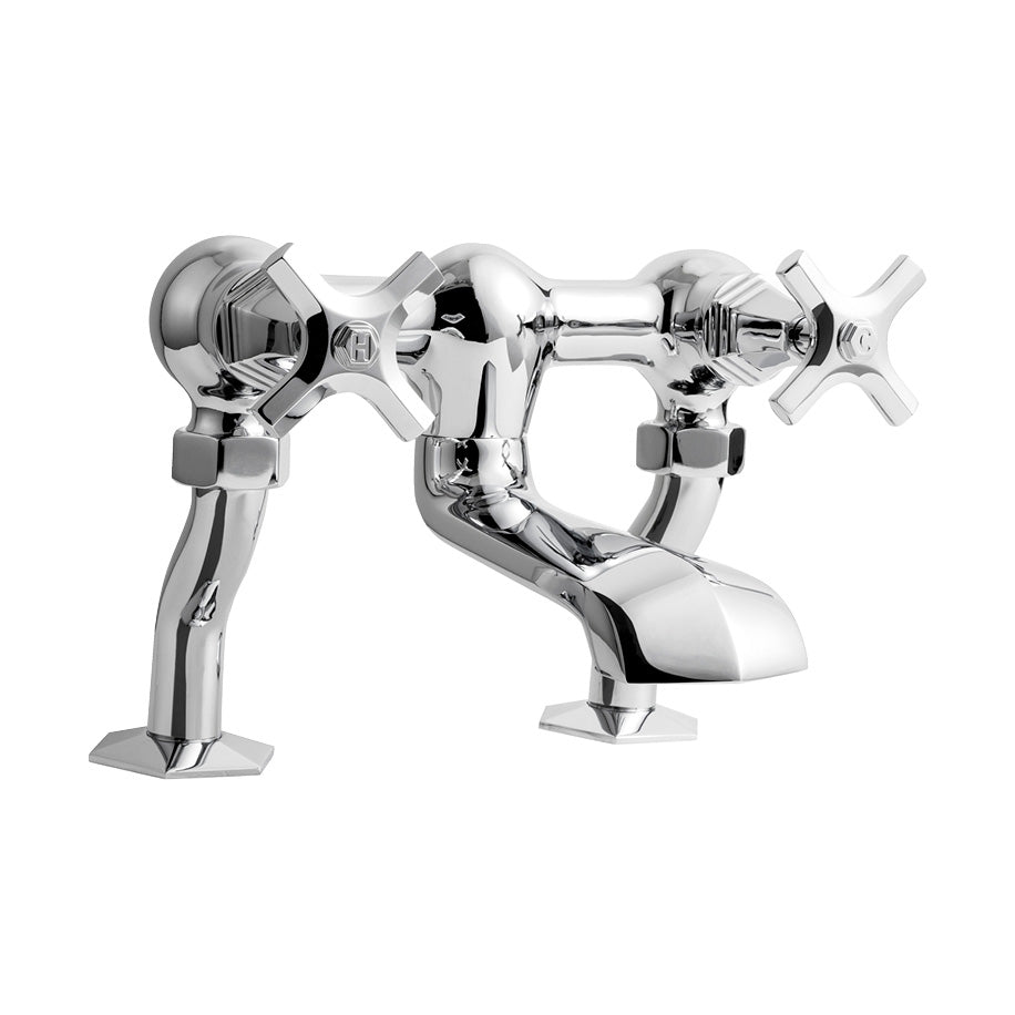 Waldorf Crosshead Exposed Two Handle Tub Faucet