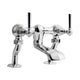 Waldorf Metal Lever Exposed Two Handle Tub Faucet