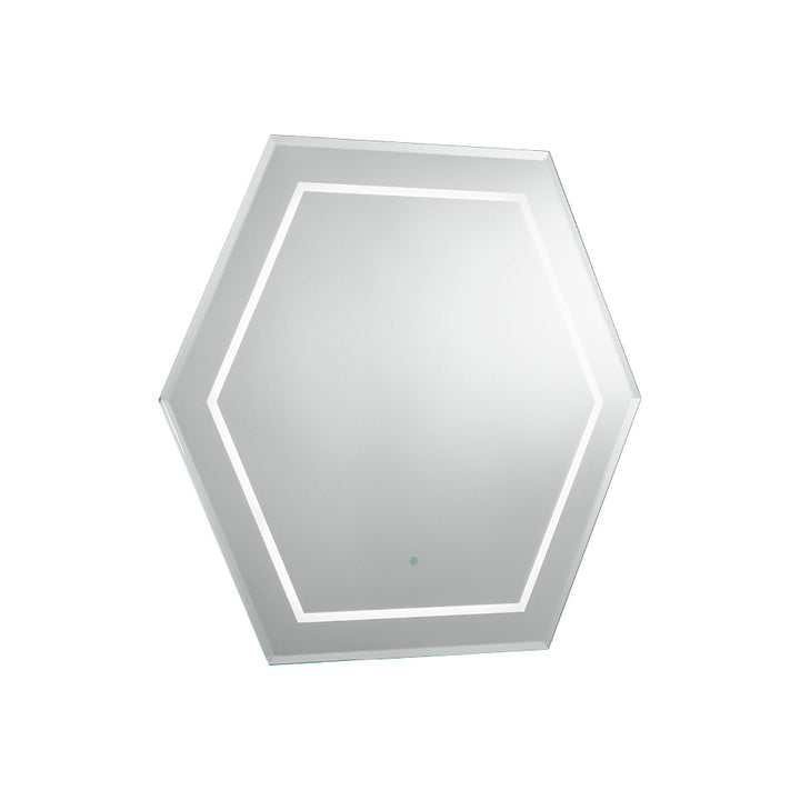 Waldorf LED Hexagonal 23 5/8” Mirror