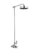 Waldorf Black Lever Exposed Thermostatic Shower Set with 8” Rain Head