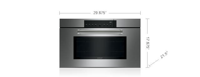 WOLF CSO30PM/S/PH 30" M SERIES PROFESSIONAL CONVECTION STEAM OVEN