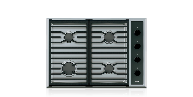 WOLF CI304T/S 30" TRANSITIONAL GAS COOKTOP - 4 BURNERS