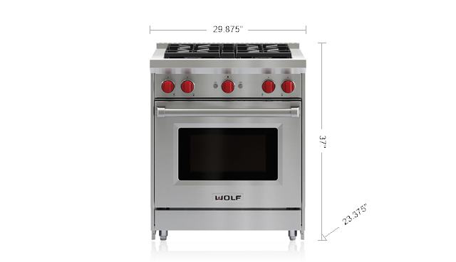 WOLF GR304 30" GAS RANGE