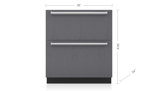 SUB-ZERO  iD-30RP 30" REFRIGERATOR DRAWERS WITH AIR PURIFICATION - PANEL READY