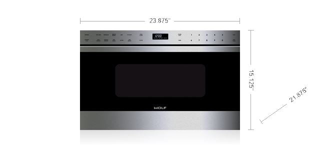 Wolf MD24TE/S 24" Transitional Drawer Microwave MICROWAVE WOLF