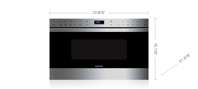 Wolf 24 Transitional Drawer Microwave (MD24TE/S)