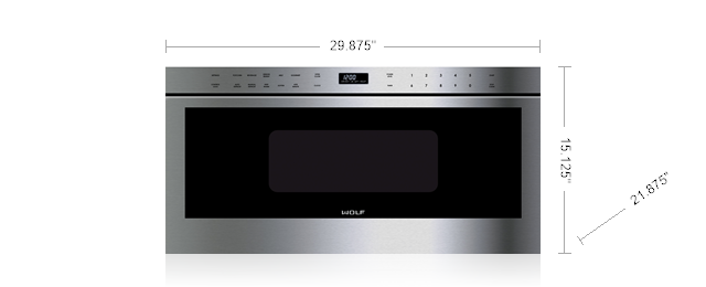 WOLF  30" PROFESSIONAL DRAWER MICROWAVE MD30PE/S