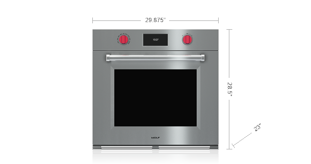 WOLF SO30PM/S/PH 30" M SERIES PROFESSIONAL BUILT-IN SINGLE OVEN