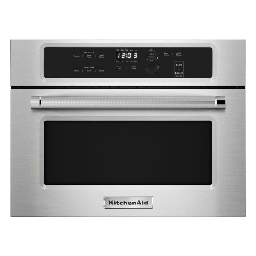 KITCHENAID KMBS104ESS 24" Built In Microwave Oven with 1000 Watt Cooking